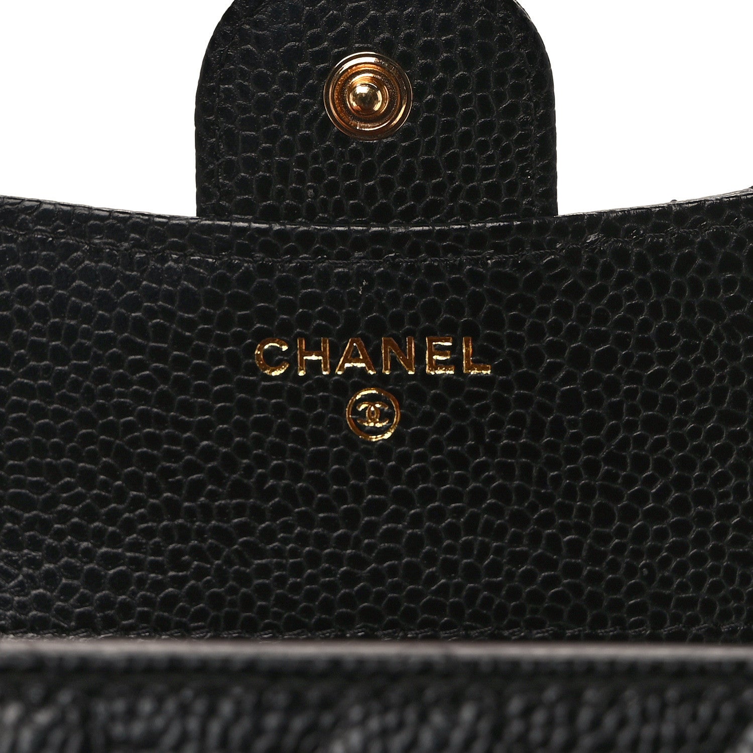 Chanel Caviar Quilted Compact Flap Wallet Black 6 of 9