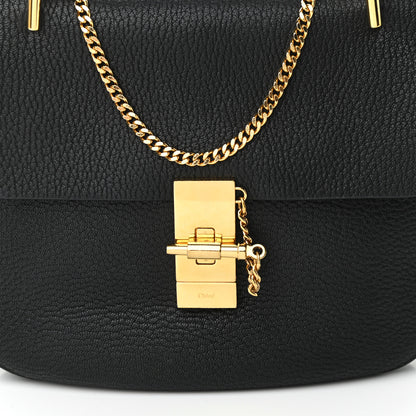 Chloe Grained Lambskin Drew Shoulder Bag Black 8 of 10