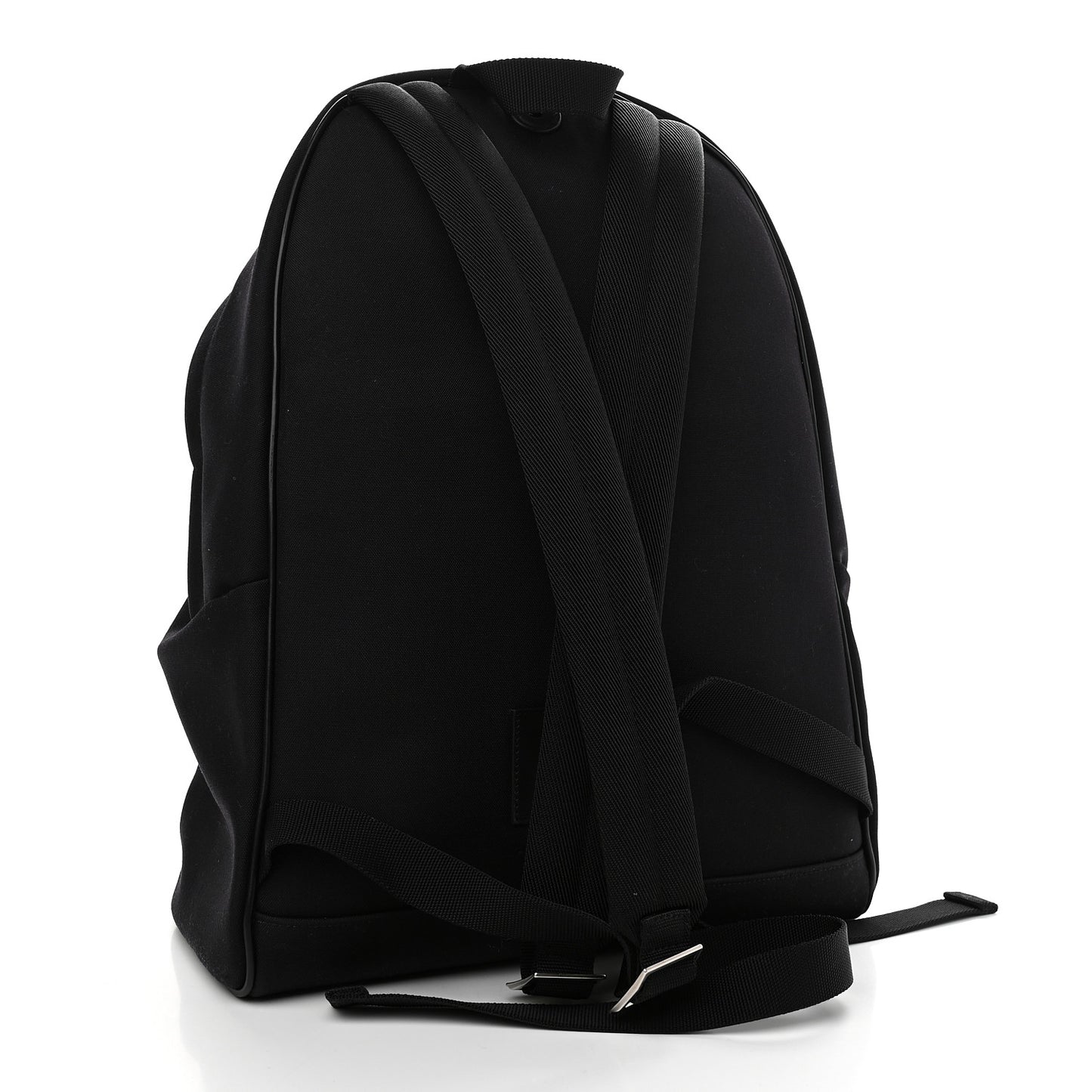 Nylon Twill Dinosaur Print City Backpack Black Multicolor
