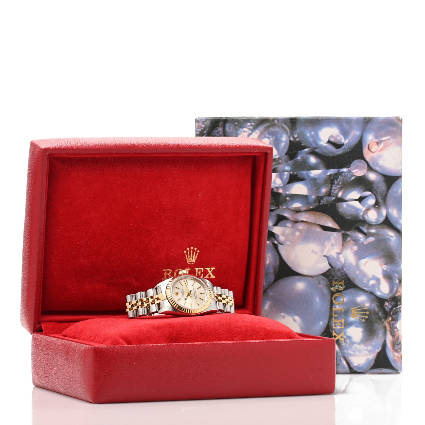 Stainless Steel 18K Yellow Gold 26mm Oyster Perpetual Watch Silver 76193