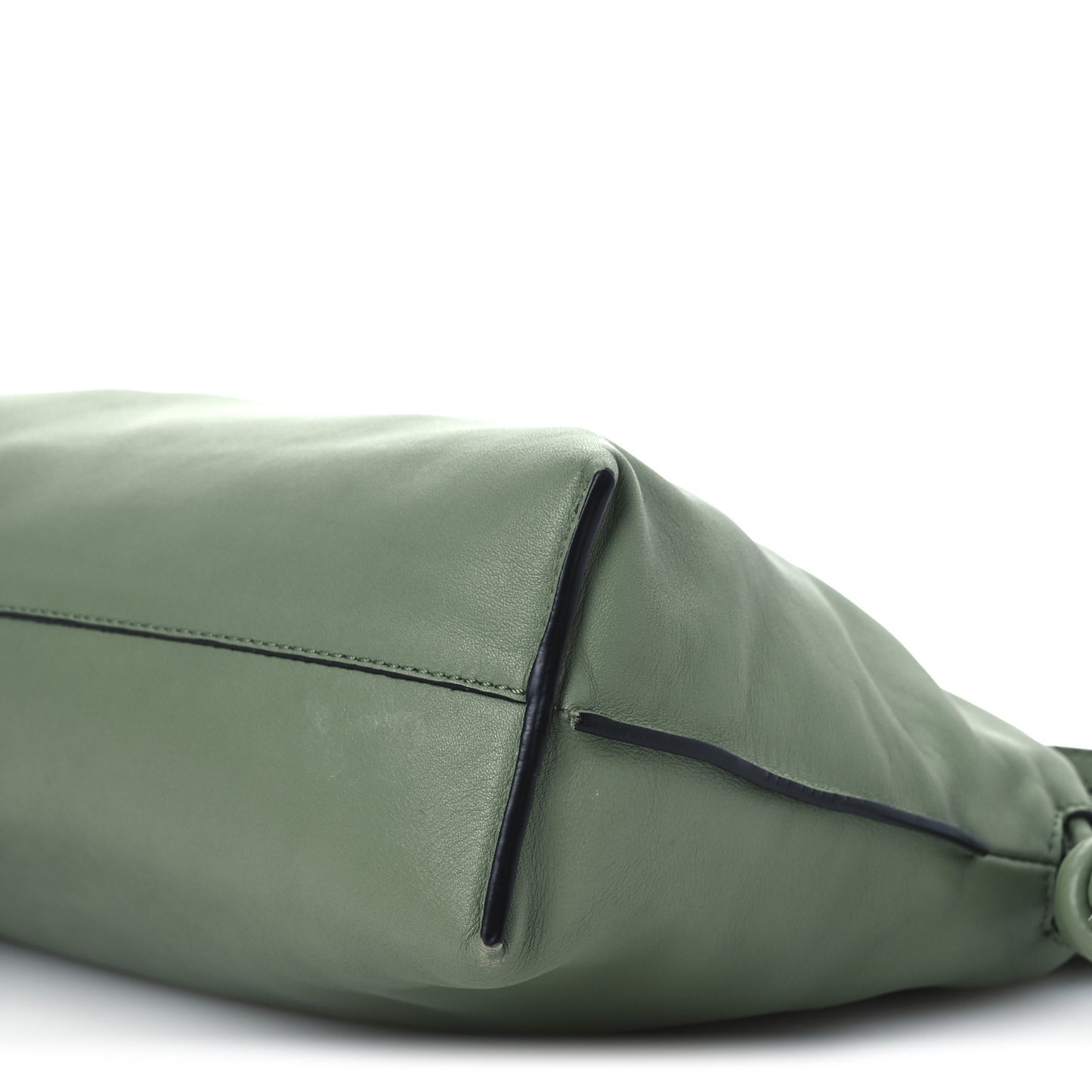 Nappa Flamenco Knot Clutch Rosemary