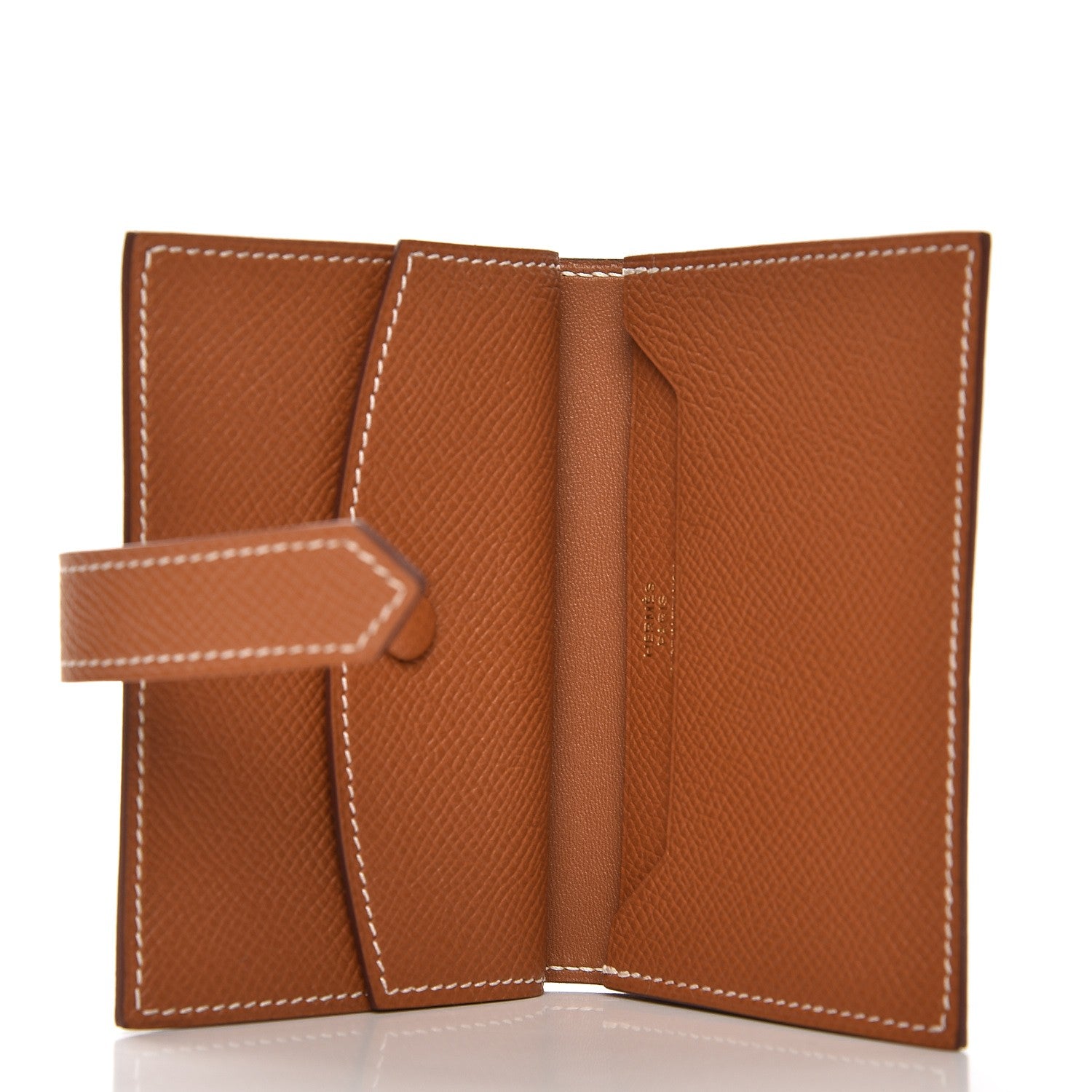 Hermes Epsom Mini Bearn Wallet Gold 5 of 8
