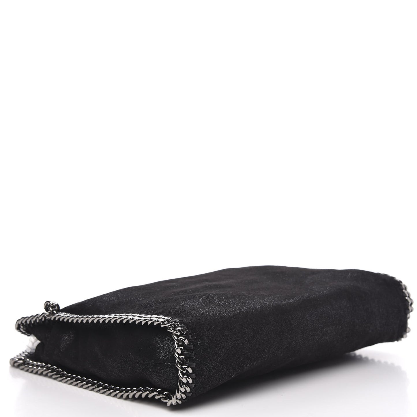 Shaggy Deer Small Falabella Fold Over Tote Black