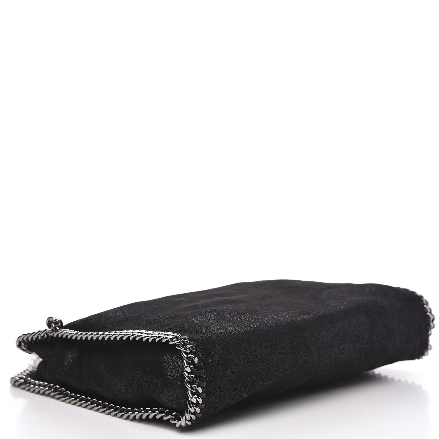 Stella McCartney Shaggy Deer Small Falabella Fold Over Tote Black 4 of 9