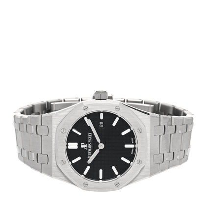 Audemars Piguet Stainless Steel 33mm Royal Oak Quartz Watch Black 67650ST.OO.1261ST.01 2 of 5