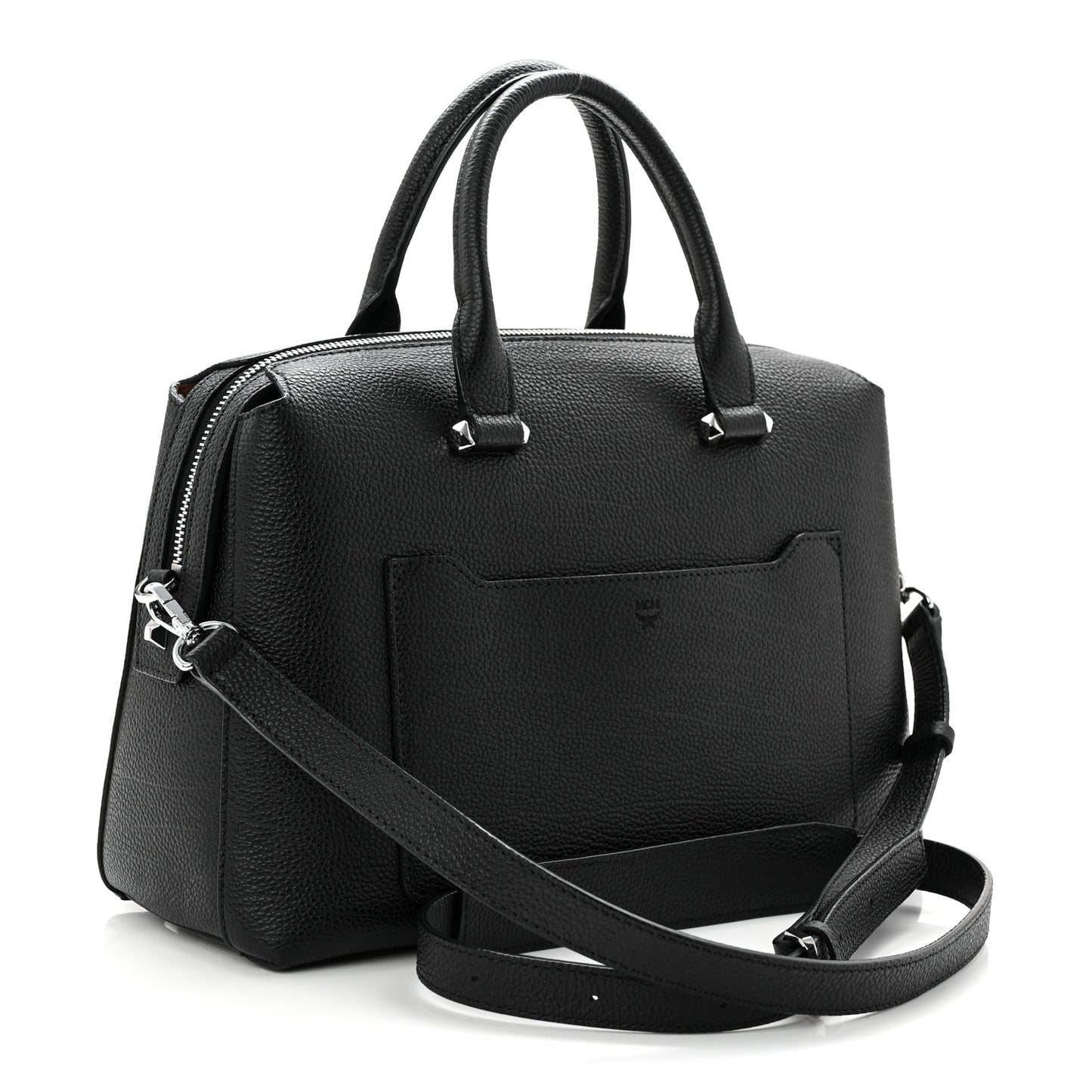 Grained Calfskin Medium Ella Boston Black