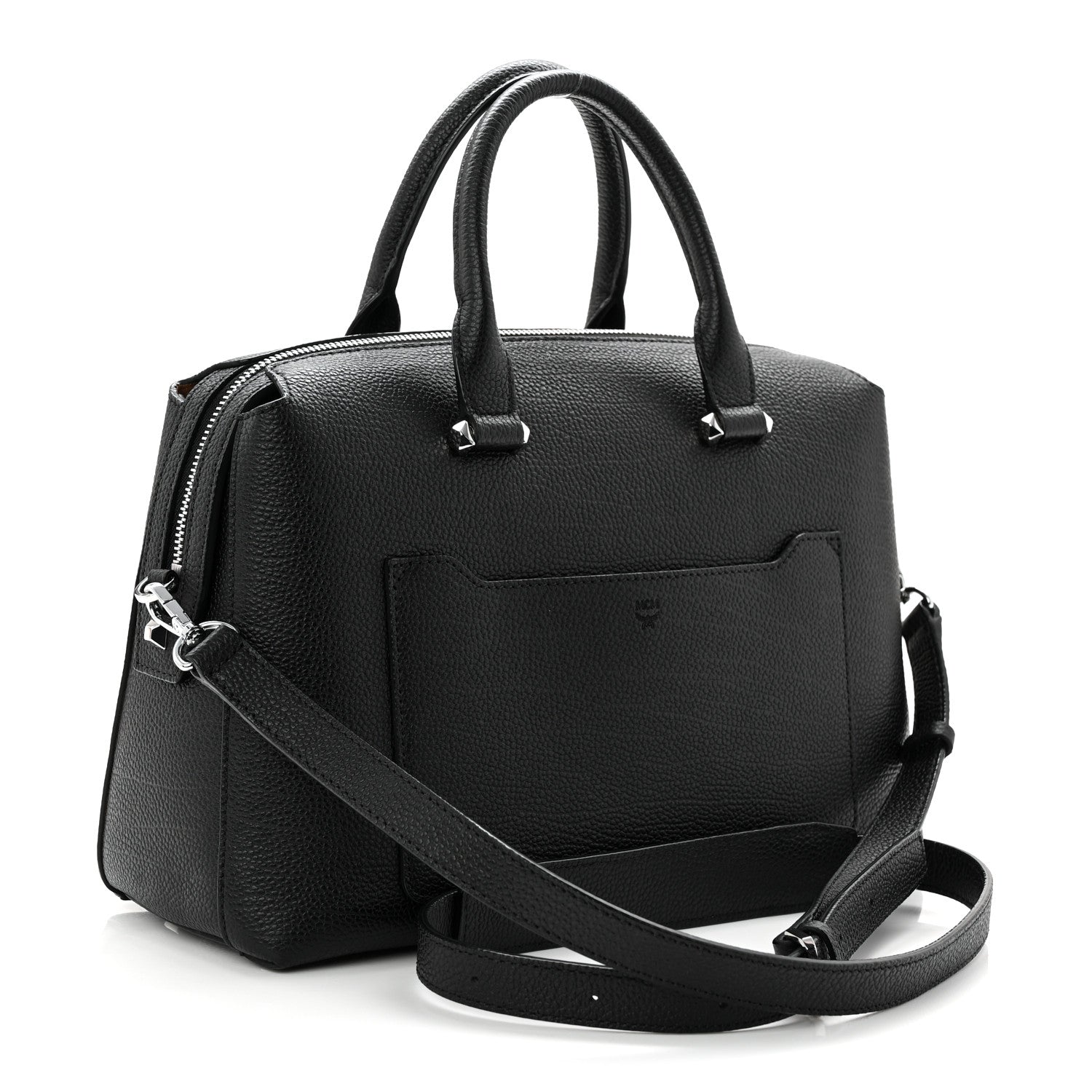MCM Grained Calfskin Medium Ella Boston Black 3 of 9