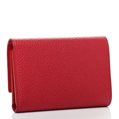 Louis Vuitton Taurillon Capucines Compact Wallet Rubis 3 of 7