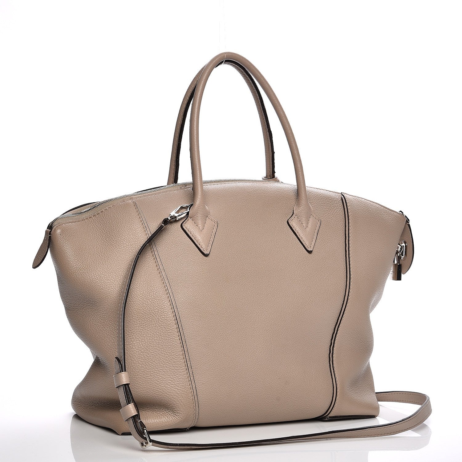 Louis Vuitton Veau Cachemire Soft Lockit MM Galet 8 of 15