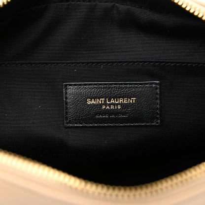 Saint Laurent Calfskin Matelasse Monogram Lou Camera Bag Nude Powder 6 of 8