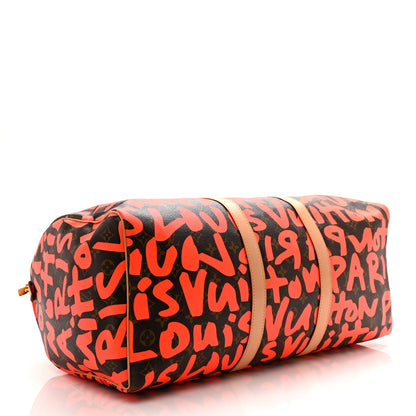 Louis Vuitton Monogram Graffiti Keepall 50 Orange 3 of 9