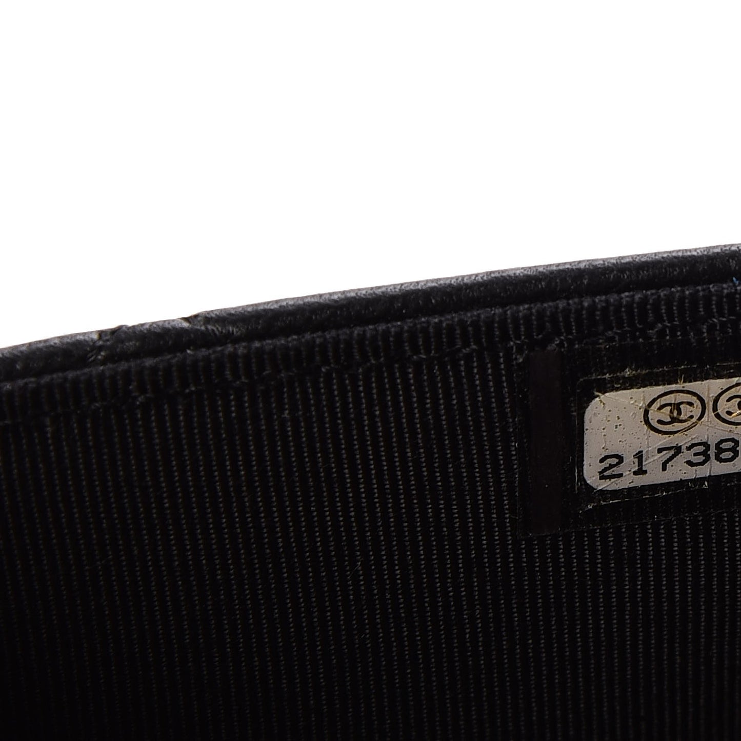 Lambskin Quilted Wallet On Chain WOC Black