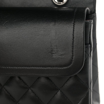 Chanel Lambskin Quilted Medium Double Flap Black 11 of 12