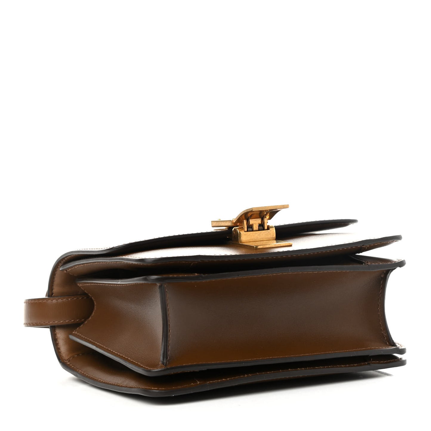 Smooth Calfskin Small Classic Box Flap Bag Camel