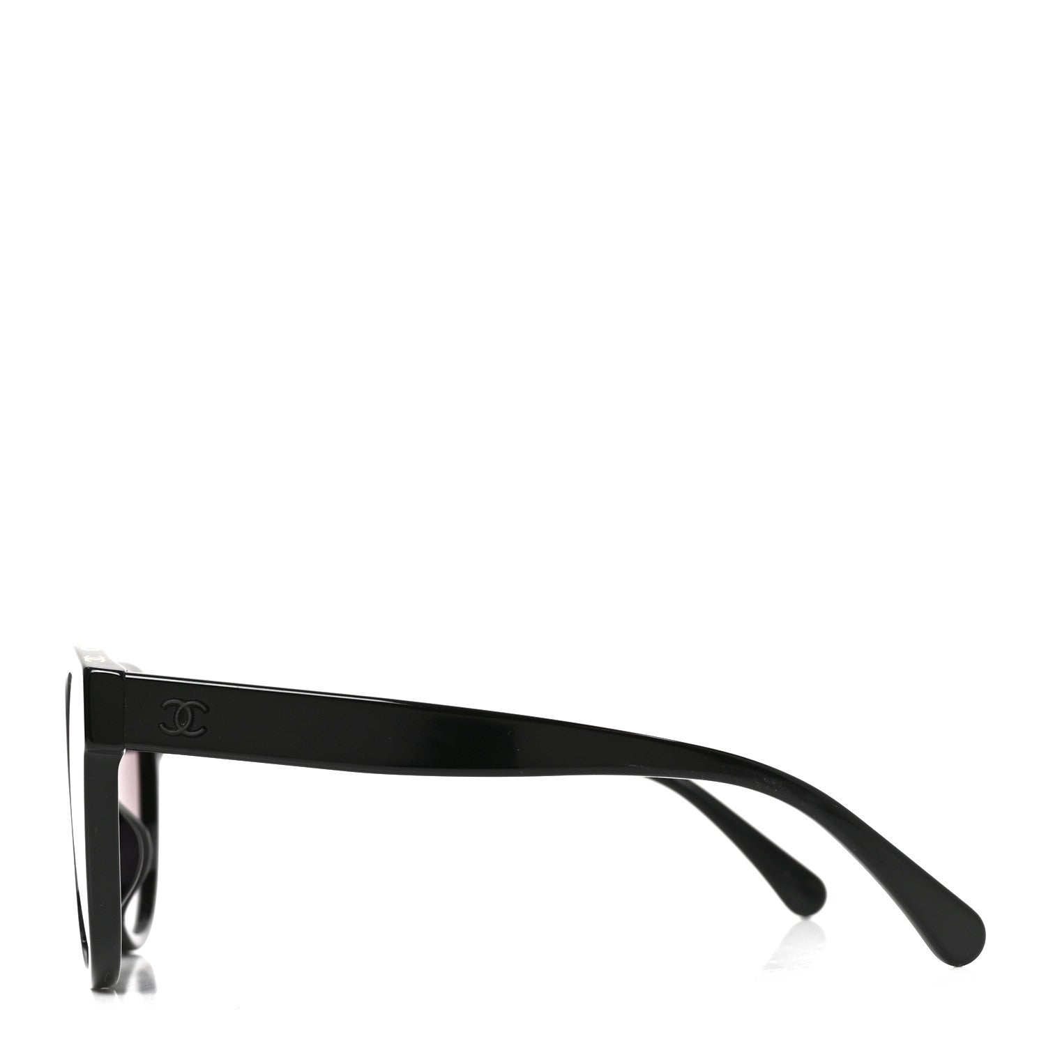 Chanel Acetate CC Butterfly Sunglasses 5414-A Black Yellow 3 of 7
