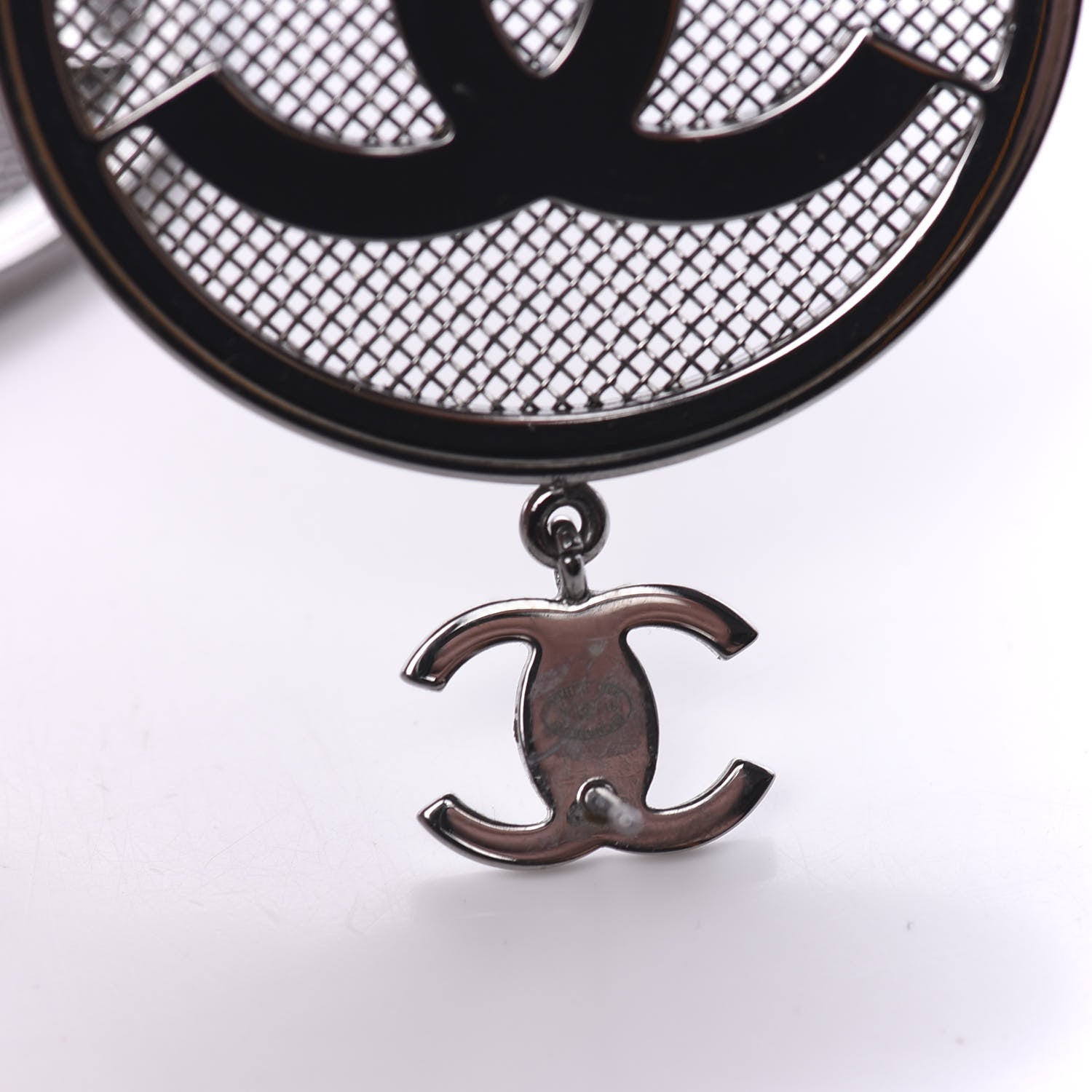 Chanel Ruthenium CC Drop Earrings 5 of 5