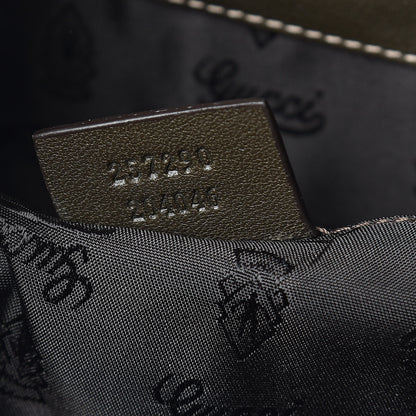 Gucci Crystal Monogram Full Moon Tote Brown 7 of 9