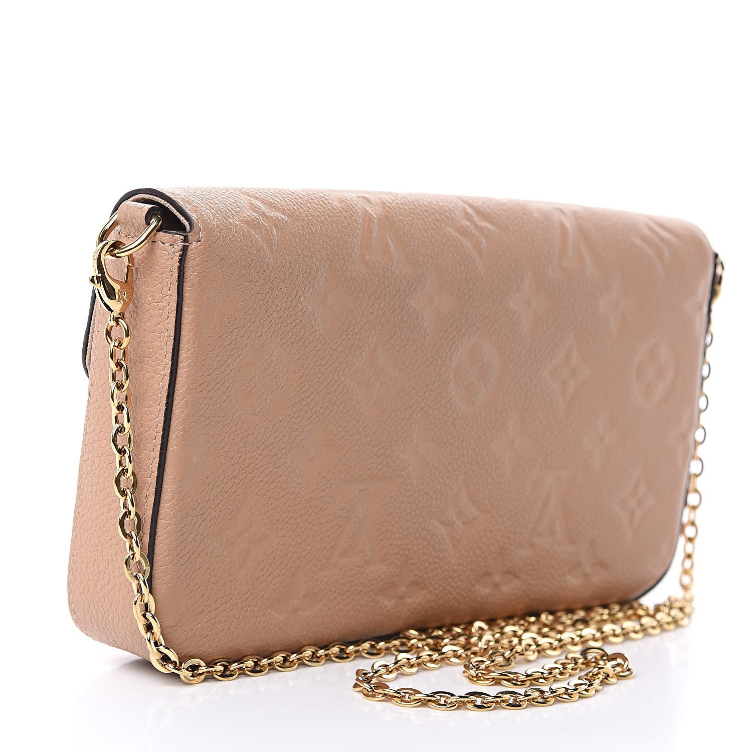 Louis Vuitton Empreinte Pochette Felicie Chain Wallet Papyrus 3 of 12
