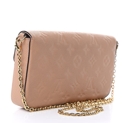 Louis Vuitton Empreinte Pochette Felicie Chain Wallet Papyrus 3 of 12