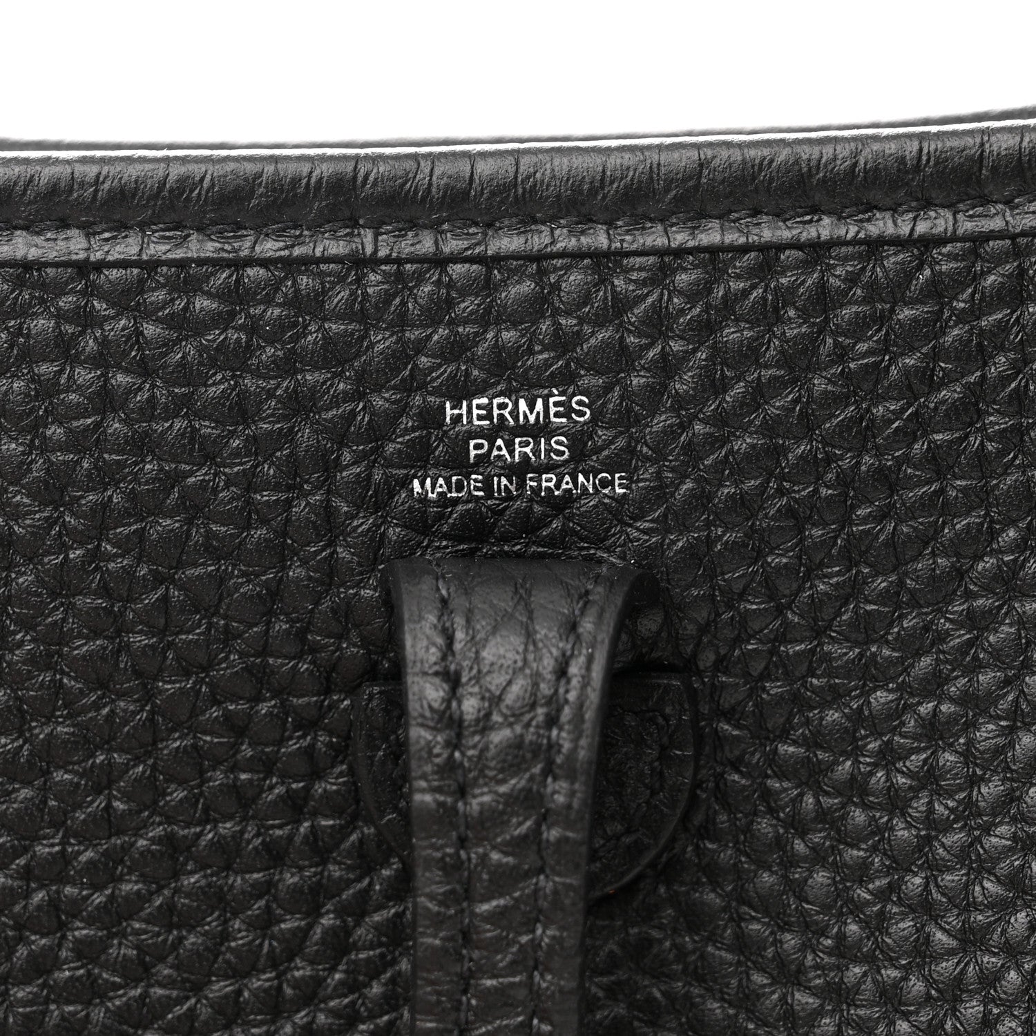 Hermes Taurillon Clemence Evelyne TPM Black 6 of 11