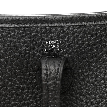 Hermes Taurillon Clemence Evelyne TPM Black 6 of 11