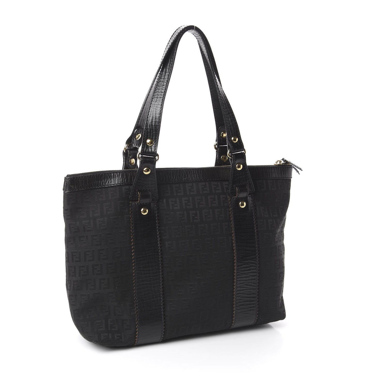 Zucchino Vitello Shopping Tote Black