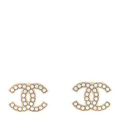 Chanel Pearl CC Earrings Gold 1 of 4