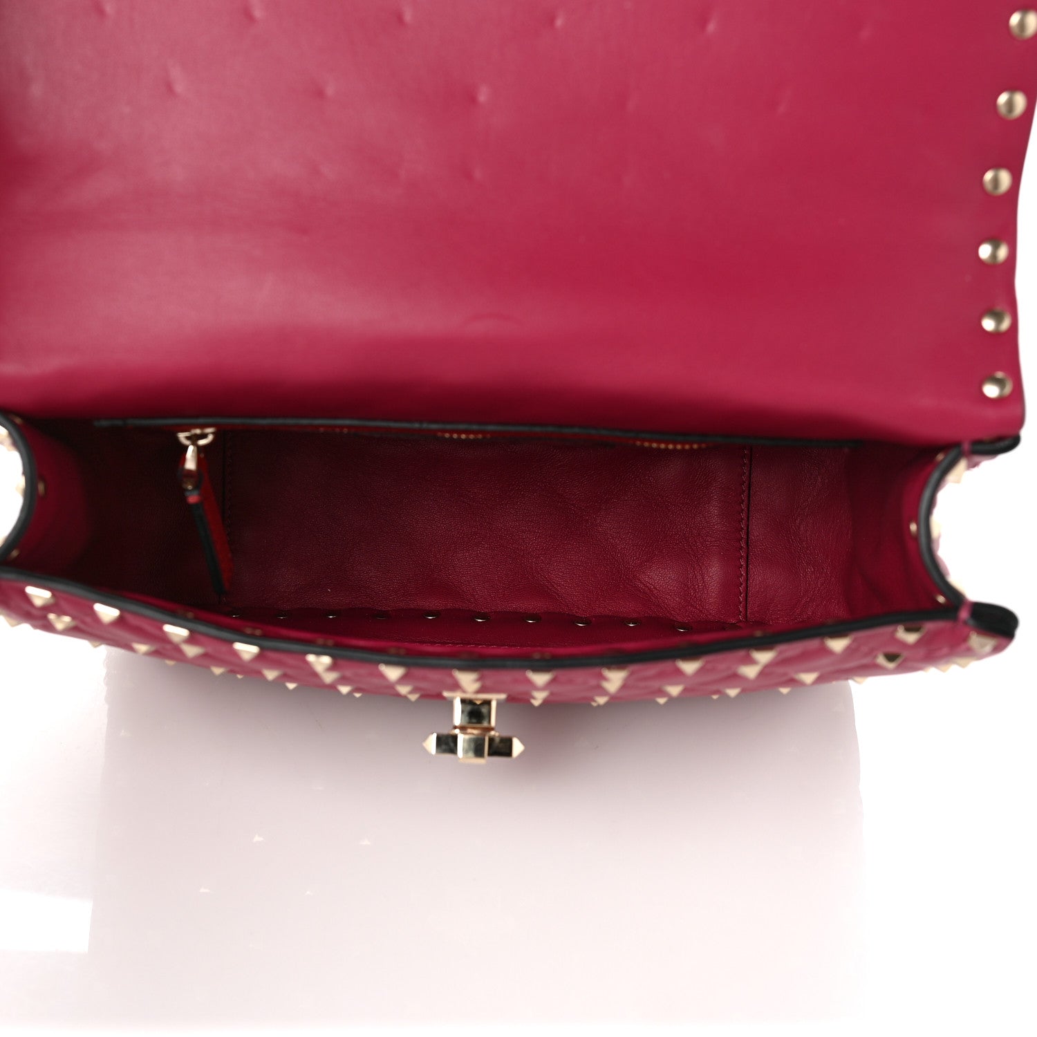 Valentino Garavani Nappa Medium Rockstud Spike Shoulder Bag Camelia 5 of 9