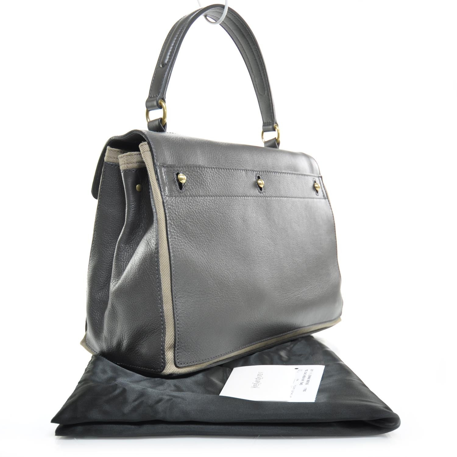 Saint Laurent Leather Medium Muse Two Grey 2 of 9