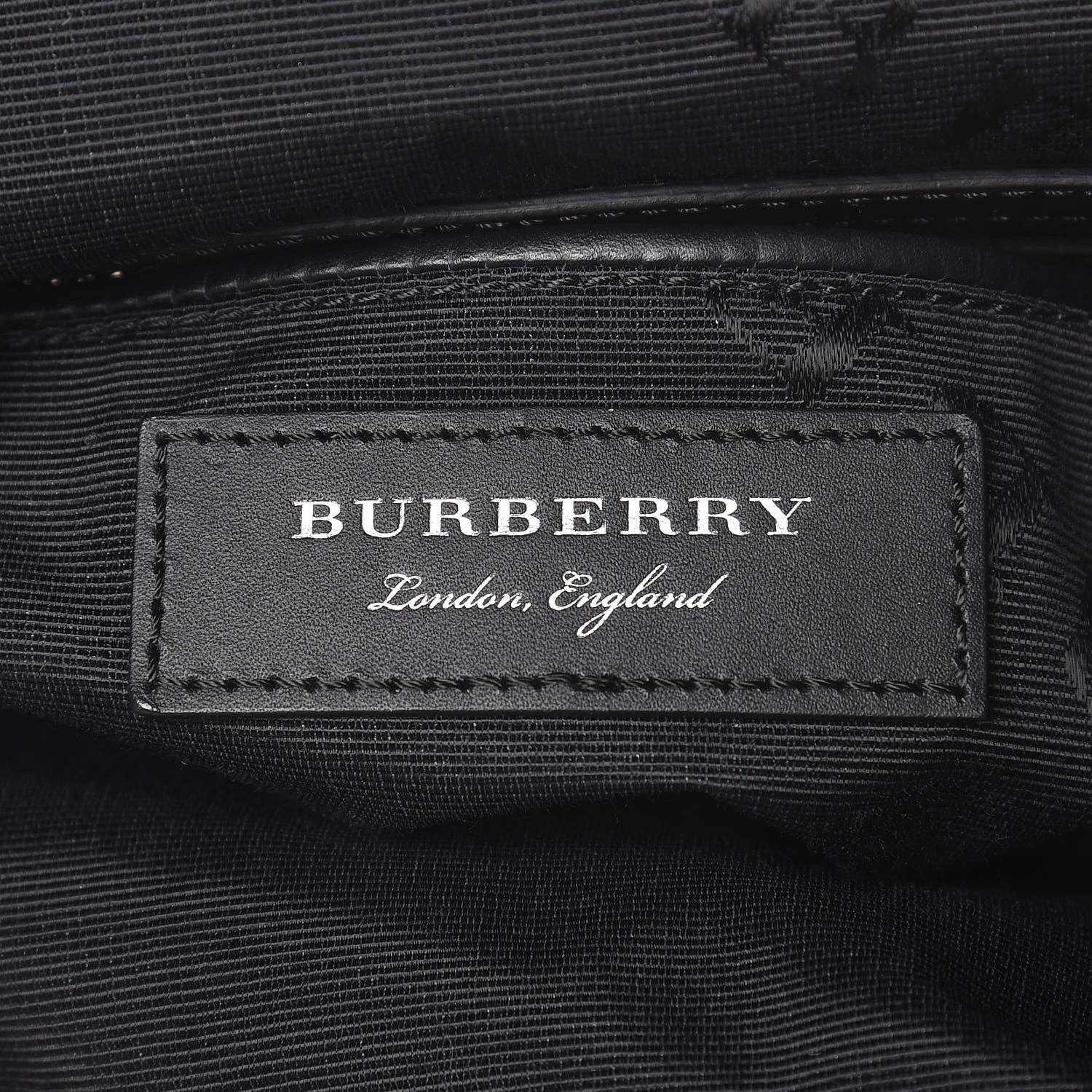 Burberry Deerskin Medium Rucksack Backpack Black 6 of 7