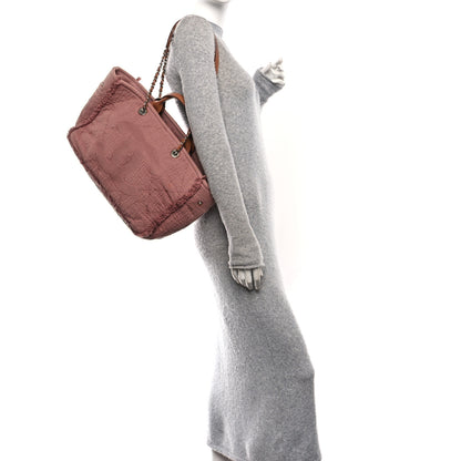 Chanel Canvas Large Double Face Shopping Tote Dark Pink 2 of 10
