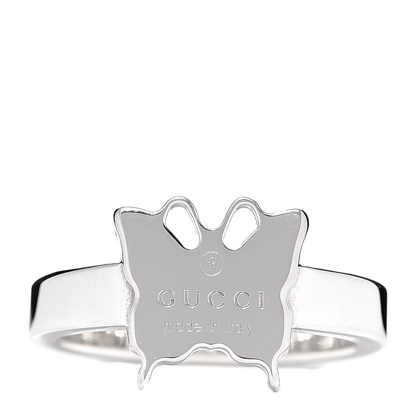 Sterling Silver Butterfly Band Ring 54 6.75