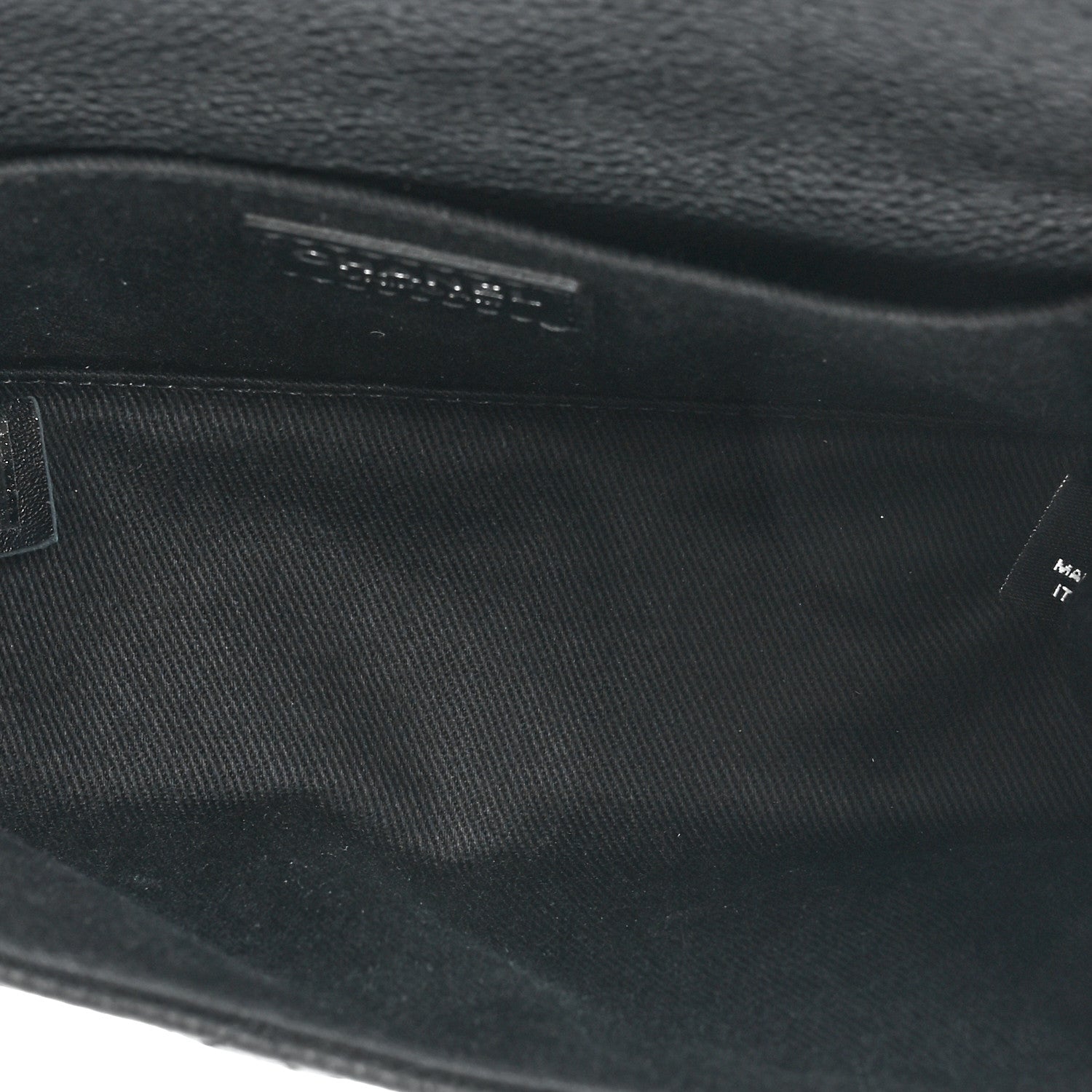 Chanel Grained Calfskin Quilted 2.55 Reissue Flap Belt Bag Clutch Black 5 of 9