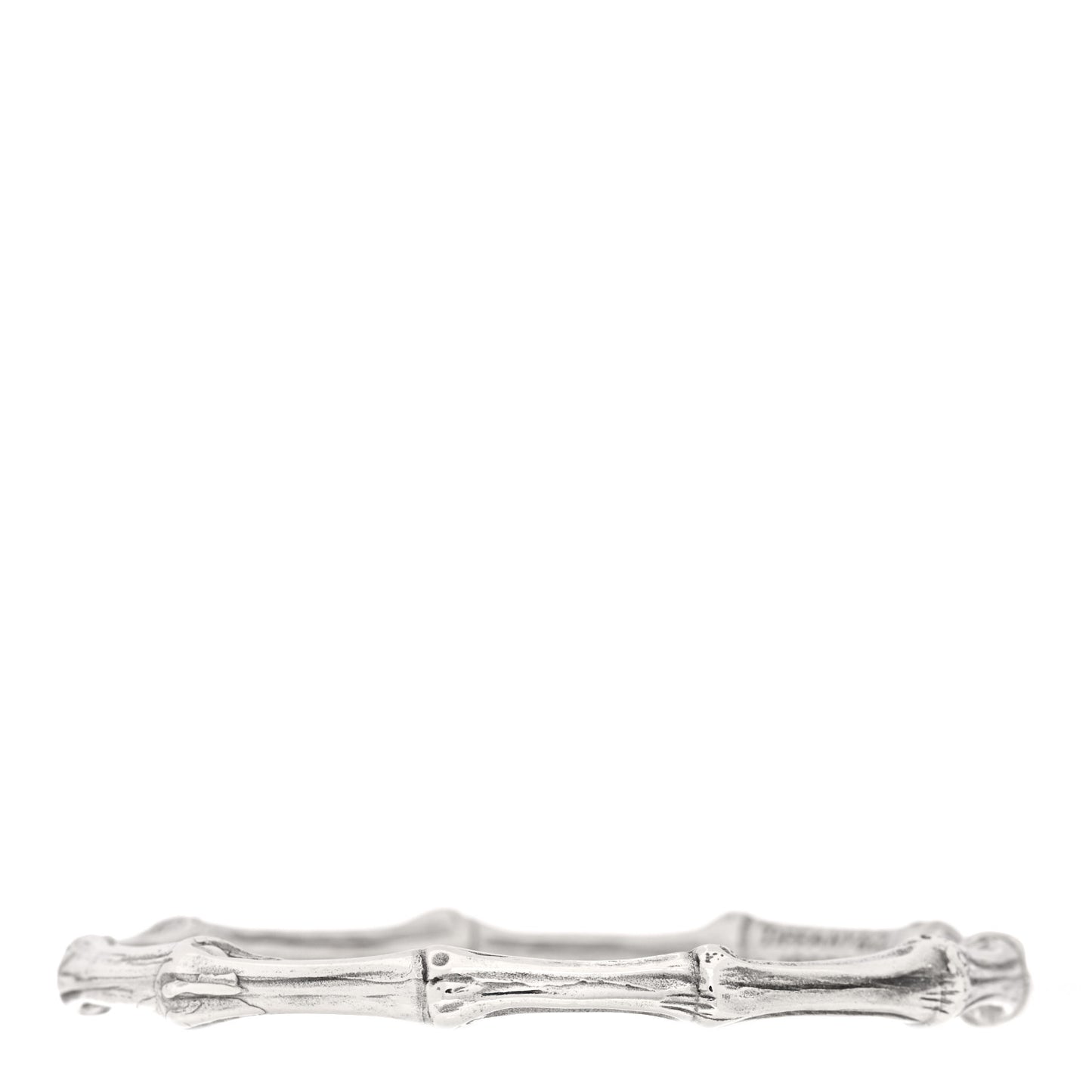 Sterling Silver Nature Bamboo Bangle Bracelet