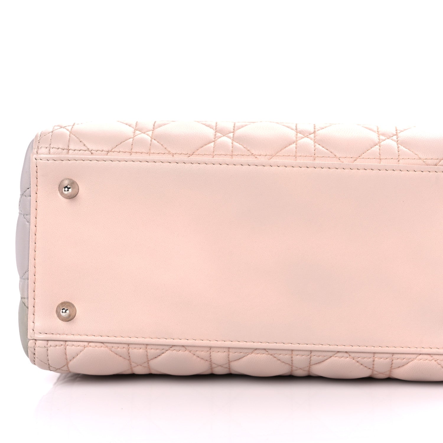 Christian Dior Lambskin Cannage Medium Tri-Color Lady Dior Rose Pale Multicolor 11 of 13