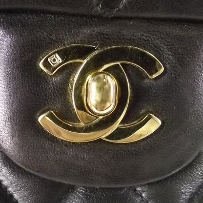 Chanel Lambskin Medium Double Flap Black 6 of 10