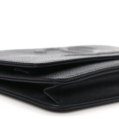 Chanel Caviar Timeless CC Wallet on Chain WOC Black 8 of 9