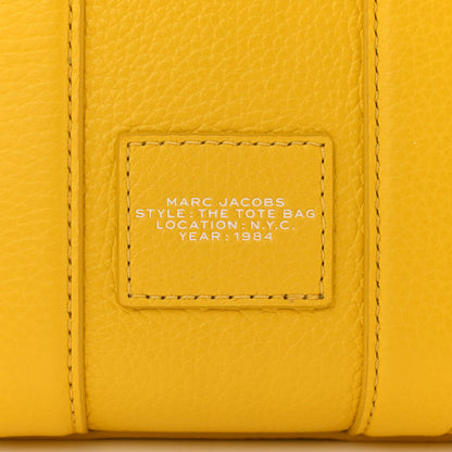 Marc Jacobs Grained Calfskin Mini The Tote Bag Yellow 6 of 11