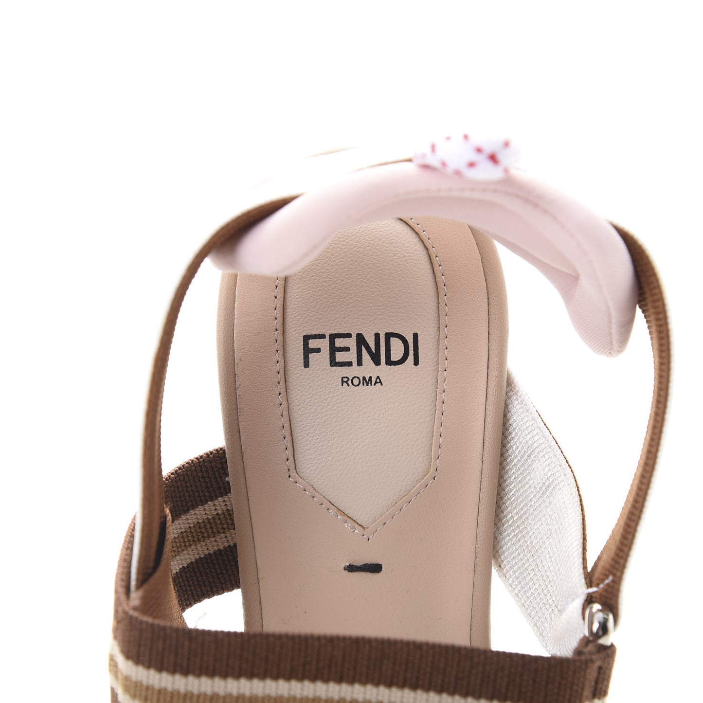 Technical Mesh FF Colibri Slingback Pumps 37.5 Brown Natural Multicolor
