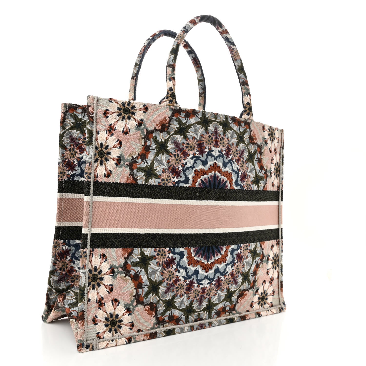 Christian Dior Canvas Embroidered Large KaleiDioroscopic Book Tote Multicolor 3 of 10