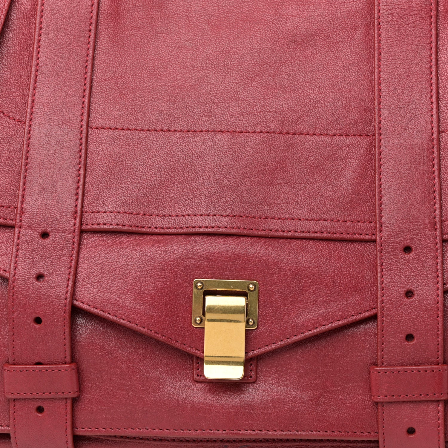 Proenza Schouler Lambskin Large PS1 Satchel Chianti 9 of 18
