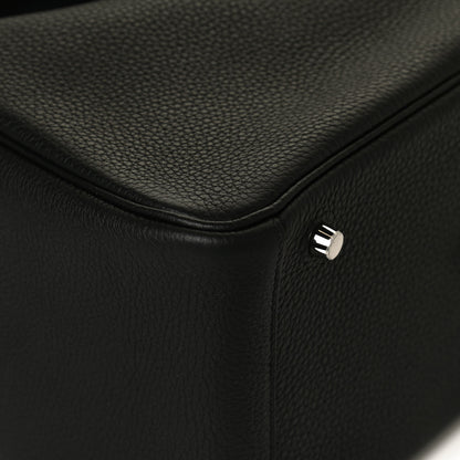 Hermes Taurillon Clemence Lindy 30 Black 10 of 12