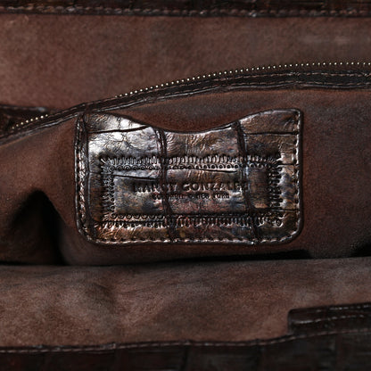 Nancy Gonzalez Crocodile Top Handle Satchel Brown 5 of 16