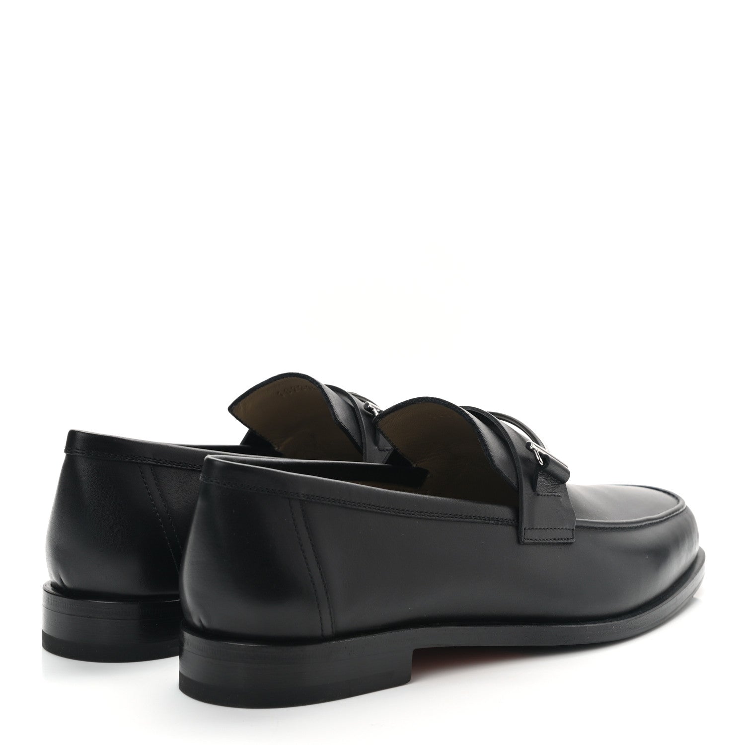 Hermes Calfskin Mens Sydney Loafer 41 Black 4 of 9