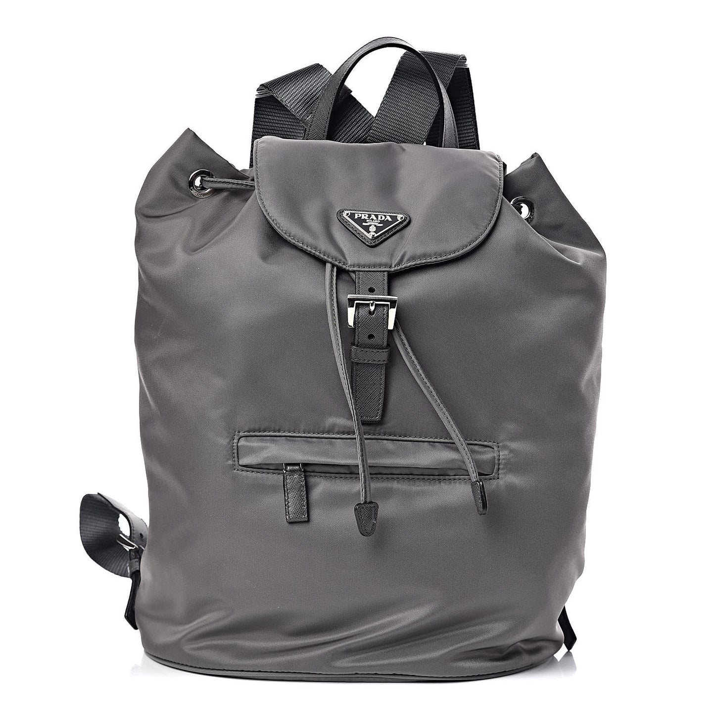 Nylon Vela Medium Cinch Backpack Ardesia