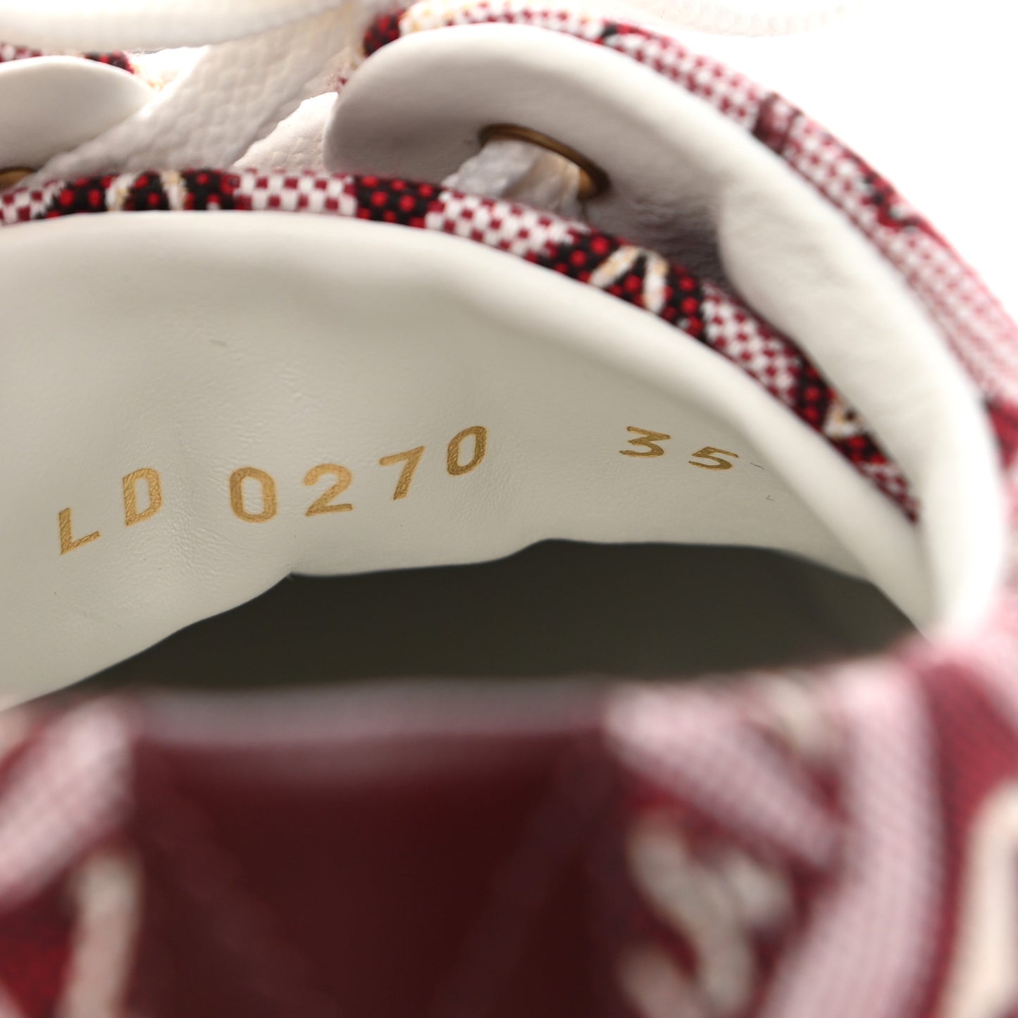 Jacquard Since 1854 Stellar Sneakers 35 Bordeaux