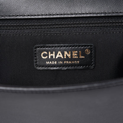 Chanel Lambskin Chevron Quilted Flap Black 5 of 13
