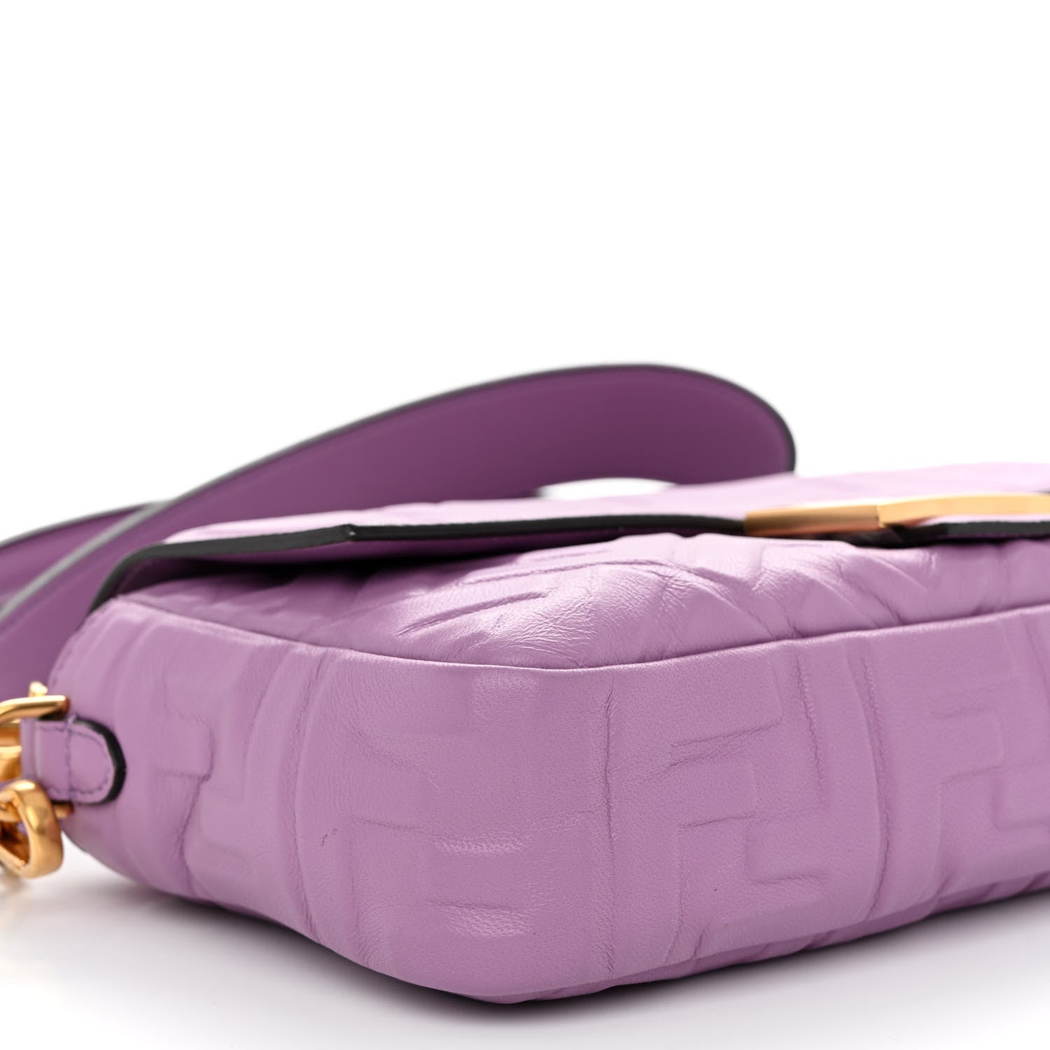 Fendi Nappa FF 1974 Embossed Baguette Agapanto 7 of 10