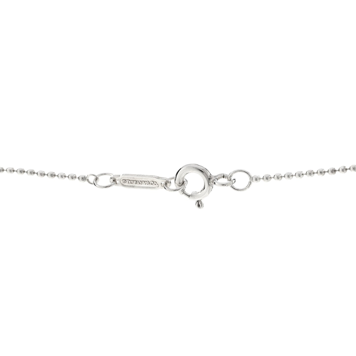 Sterling Silver Letter C Disc Pendant Necklace