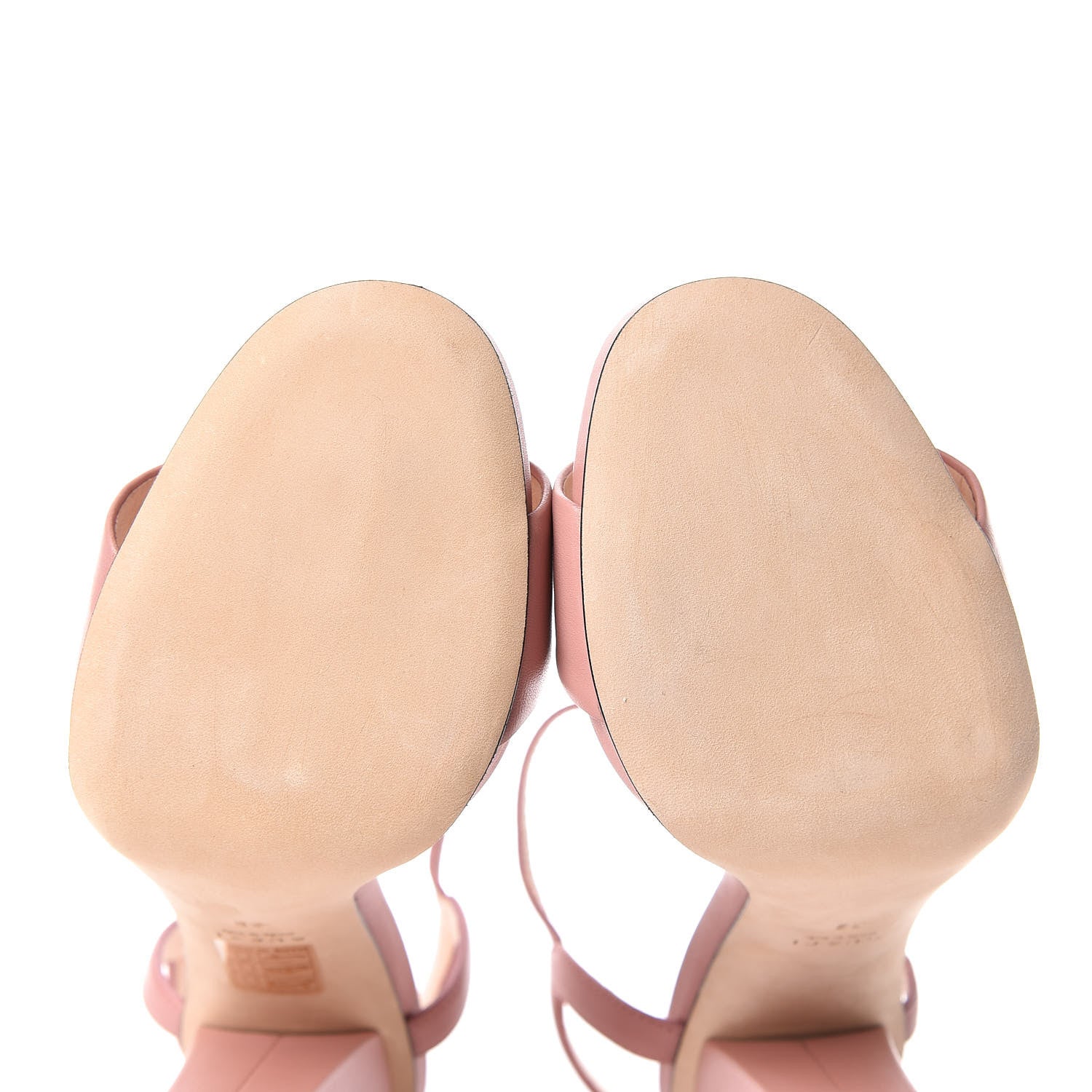 Gucci Calfskin Miro Soft Horsebit High Heel Sandals 38 Soft Pink 8 of 9